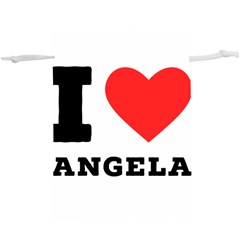 I Love Angela  Lightweight Drawstring Pouch (xl) by ilovewhateva