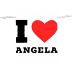 I love Angela  Lightweight Drawstring Pouch (XL) Front