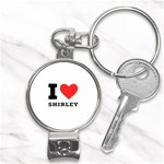 I love shirley Nail Clippers Key Chain Front