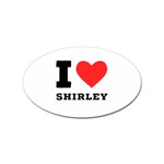 I love shirley Sticker Oval (10 pack) Front