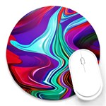 Fluid Background Round Mousepad Front