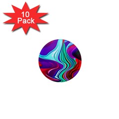 Fluid Background 1  Mini Magnet (10 Pack)  by GardenOfOphir