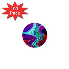 Fluid Background 1  Mini Buttons (100 Pack)  by GardenOfOphir