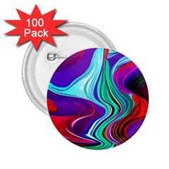 Fluid Background 2 25  Buttons (100 Pack)  by GardenOfOphir