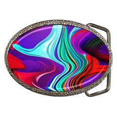 Fluid Background Belt Buckles by GardenOfOphir