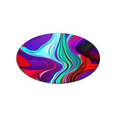 Fluid Background Sticker Oval (10 Pack) by GardenOfOphir