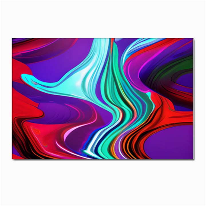 Fluid Background Postcards 5  x 7  (Pkg of 10)