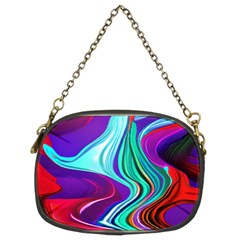 Fluid Background Chain Purse (two Sides) by GardenOfOphir