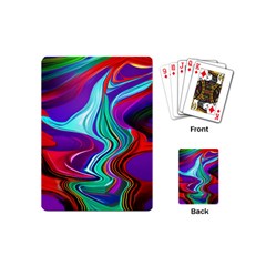 Fluid Background Playing Cards Single Design (mini) by GardenOfOphir