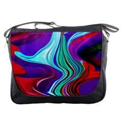 Fluid Background Messenger Bag by GardenOfOphir