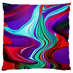 Fluid Background Large Cushion Case (two Sides) by GardenOfOphir