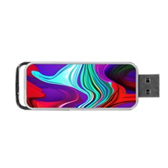 Fluid Background Portable Usb Flash (two Sides) by GardenOfOphir