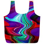 Fluid Background Full Print Recycle Bag (XL) Back