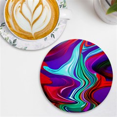 Fluid Background Uv Print Round Tile Coaster by GardenOfOphir