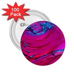 Fluid Art Pattern 2.25  Buttons (100 pack)  Front