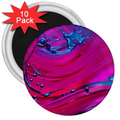 Fluid Art Pattern 3  Magnets (10 Pack)  by GardenOfOphir