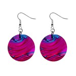 Fluid Art Pattern Mini Button Earrings Front