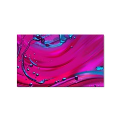 Fluid Art Pattern Sticker Rectangular (10 Pack)