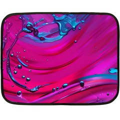 Fluid Art Pattern One Side Fleece Blanket (mini) by GardenOfOphir