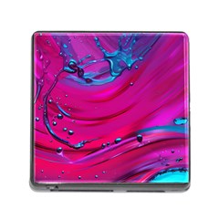 Fluid Art Pattern Memory Card Reader (square 5 Slot) by GardenOfOphir