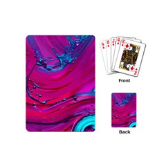 Fluid Art Pattern Playing Cards Single Design (mini) by GardenOfOphir