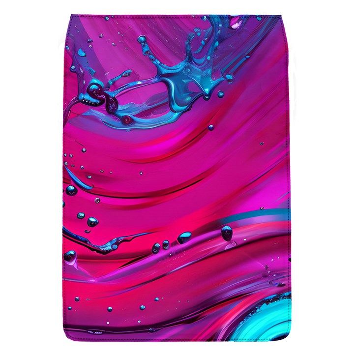 Fluid Art Pattern Removable Flap Cover (S)