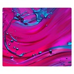 Fluid Art Pattern Premium Plush Fleece Blanket (Small) 50 x40  Blanket Back