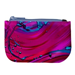 Fluid Art Pattern Large Coin Purse by GardenOfOphir