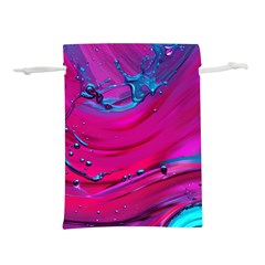 Fluid Art Pattern Lightweight Drawstring Pouch (m) by GardenOfOphir