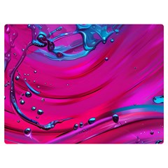 Fluid Art Pattern One Side Premium Plush Fleece Blanket (extra Small) by GardenOfOphir