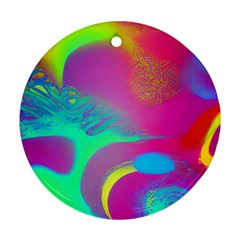 Fluid Background Ornament (round) by GardenOfOphir