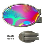 Fluid Background Money Clips (Oval)  Front