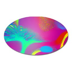 Fluid Background Oval Magnet by GardenOfOphir