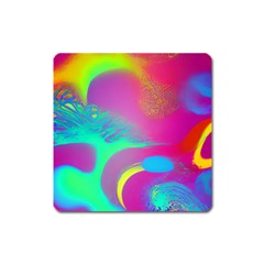 Fluid Background Square Magnet by GardenOfOphir