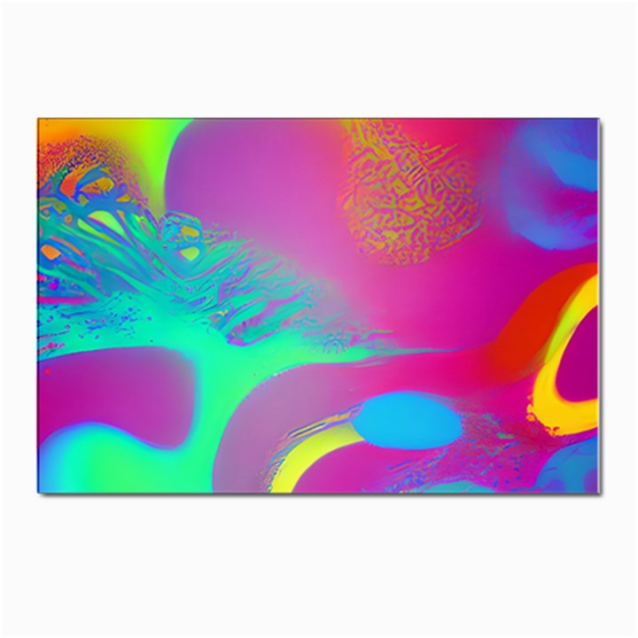 Fluid Background Postcard 4 x 6  (Pkg of 10)