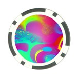 Fluid Background Poker Chip Card Guard Back