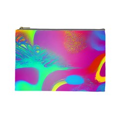 Fluid Background Cosmetic Bag (large) by GardenOfOphir