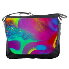 Fluid Background Messenger Bag by GardenOfOphir