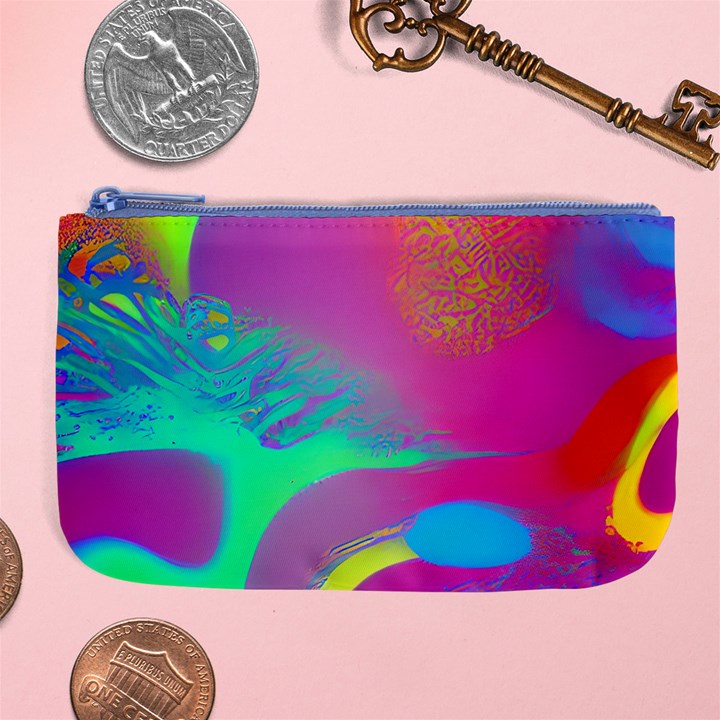 Fluid Background Large Coin Purse