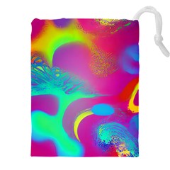 Fluid Background Drawstring Pouch (4xl) by GardenOfOphir