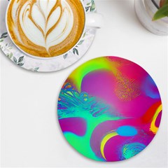 Fluid Background Uv Print Round Tile Coaster by GardenOfOphir