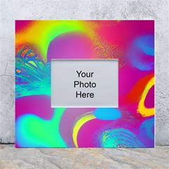 Fluid Background White Wall Photo Frame 5  X 7  by GardenOfOphir