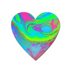 Fluid Artistic Heart Magnet