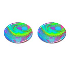 Fluid Artistic Cufflinks (oval) by GardenOfOphir