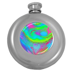 Fluid Artistic Round Hip Flask (5 Oz) by GardenOfOphir