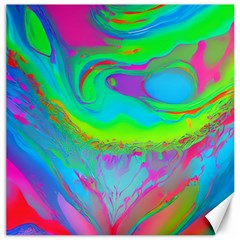 Fluid Artistic Canvas 12  X 12  by GardenOfOphir