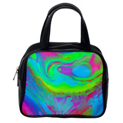 Fluid Artistic Classic Handbag (one Side) by GardenOfOphir