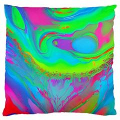 Fluid Artistic Standard Premium Plush Fleece Cushion Case (one Side) by GardenOfOphir