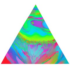 Fluid Artistic Wooden Puzzle Triangle