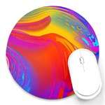 Liquid Art Pattern Round Mousepad Front